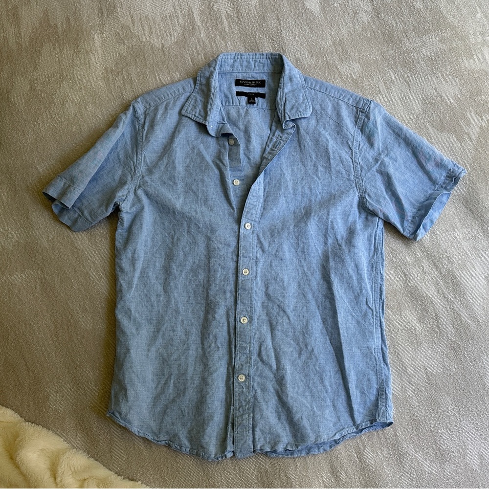 Banana Republic Slim Fit Linen Cotton Shirt